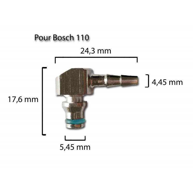Connecteur En L M Tal Retour Injecteur Gasoil Pour Common Rail Bosch S Rie